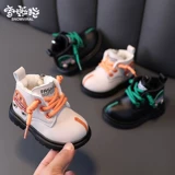 Bmw, Martens, детские демисезонные флисовые удерживающие тепло туфли для мальчиков, короткие сапоги для раннего возраста, обувь, 1-3 лет, мягкая подошва
