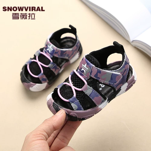 Детская летняя обувь, нескользящая детская сумка для раннего возраста, сандалии, 1-3 лет, мягкая подошва