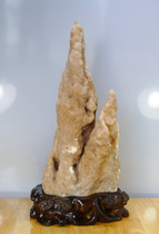 Natural Crystalline Chic Stone Dissolving Cave Stone Bell Milk Styling Stone Raw Stone Ornamental Stone Pendulum Pieces Mother-son Peaks