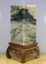 Guilin Chicken Blood Jade 10 * 10 Large Seal Ornamental Picture Seal Green Wax Large Seal Swing Piece Far Mountain Such As Dab