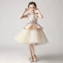 Kids catwalk váy váy nước ngoài cô gái fluffy cô gái sinh nhật công chúa váy cô gái chủ trang phục mùa thu - Váy trẻ em váy trẻ em 10 tuổi