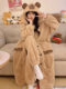 2026 New Coral Fleece Thickened Capybara Pajamas Women's Set Autumn and Winter Sleepwear Loungewear