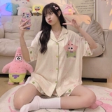 Шелковая летняя пижама, небольшой милый комплект, «Холодное сердце», короткий рукав, подходит для подростков