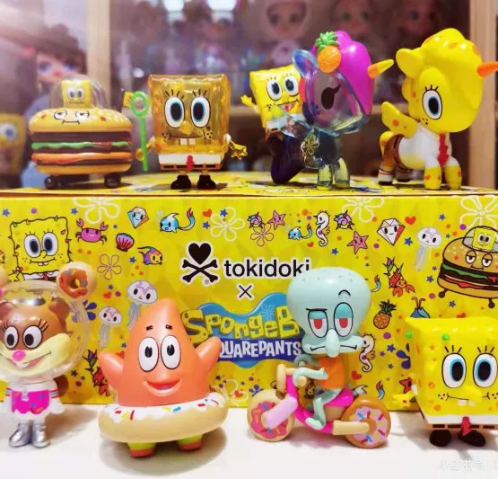 Серия Tokidoki Tao Qiduqi SpongeBob: blind box школьная большая звезда соединенная кукла единороги зверь игра