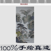Masters hand painted landscape painting country painting vertical living room office leaning on mountain map meeting room for chaesehang painting with frame