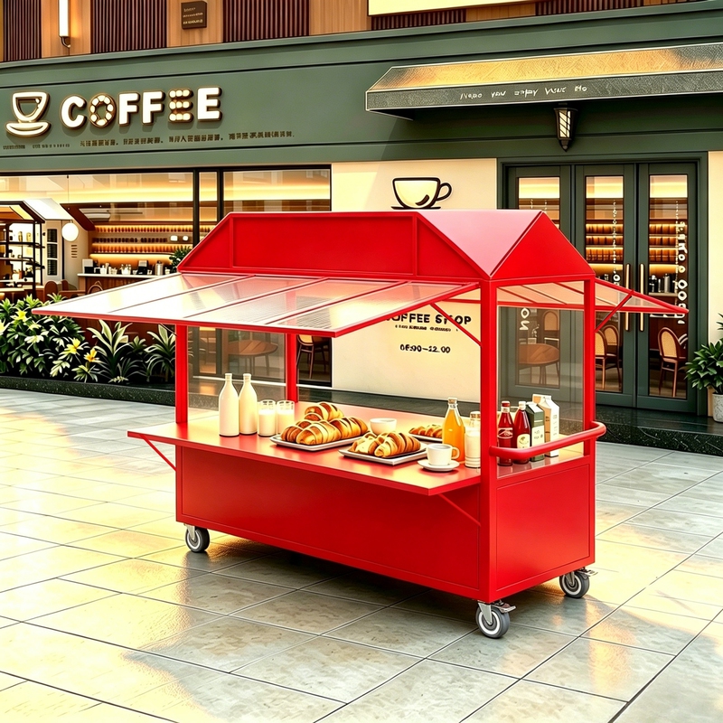 Internet-Famous Market Stall Truck, Mobile Stall Vehicle, Commercial Street Night Market Snack Truck, Multi-Functional Food Street Snack Truck