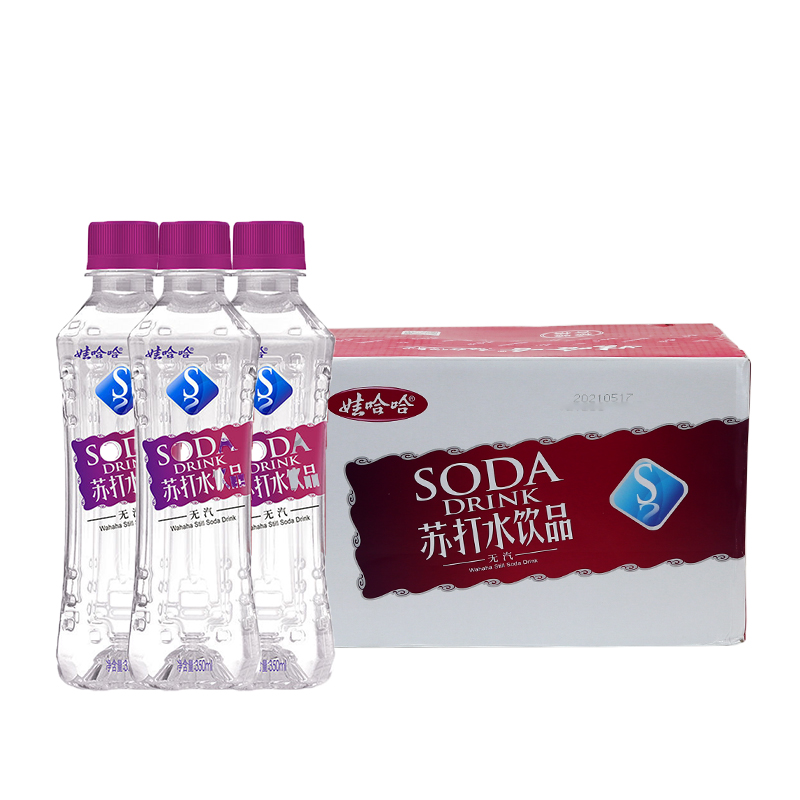 New date: Wahaha-ha soda drink weak alkaline drinking water 0 sugar 0 fat 350ml*24 bottles