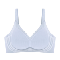 Womens thin summer underwear cool breathable ice silk seamless beautiful back-retracting secondary breasts anti-sagging small breasts push-up bra