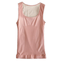 Wool Silk Seamless Thermal Vest Womens 2024 Autumn and Winter Plus Velvet Thickened Heating Underwear Bottoming Top