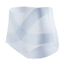 High-waisted belly-controlling underwear for women strong belly-controlling 2024 new ice silk seamless summer girls triangle shorts
