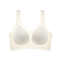 Seamless underwear for women in summer thin side-breasted anti-sagging cool-feeling ice silk sports all-in-one beauty vest-style bra