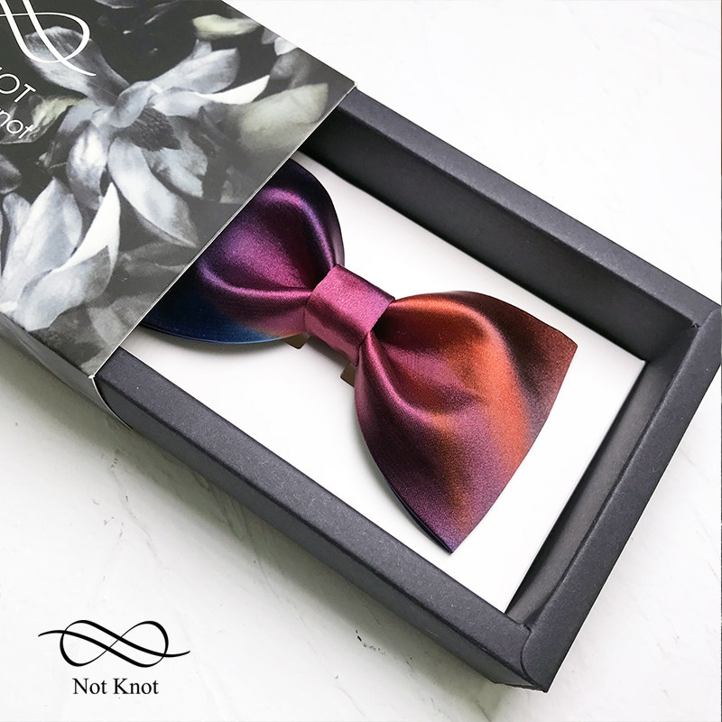 NOTKNOT Original Wedding Wedding Wedding Groom Bridegroom Gift Inglén Butterfly Knot Neon Light Gift Box Men