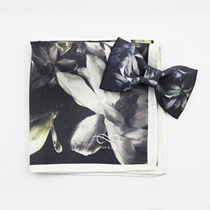 notkNot original handmade printed neckline with pocket towels New Lang Saucepan Jade Orchid Bow Tie Gift