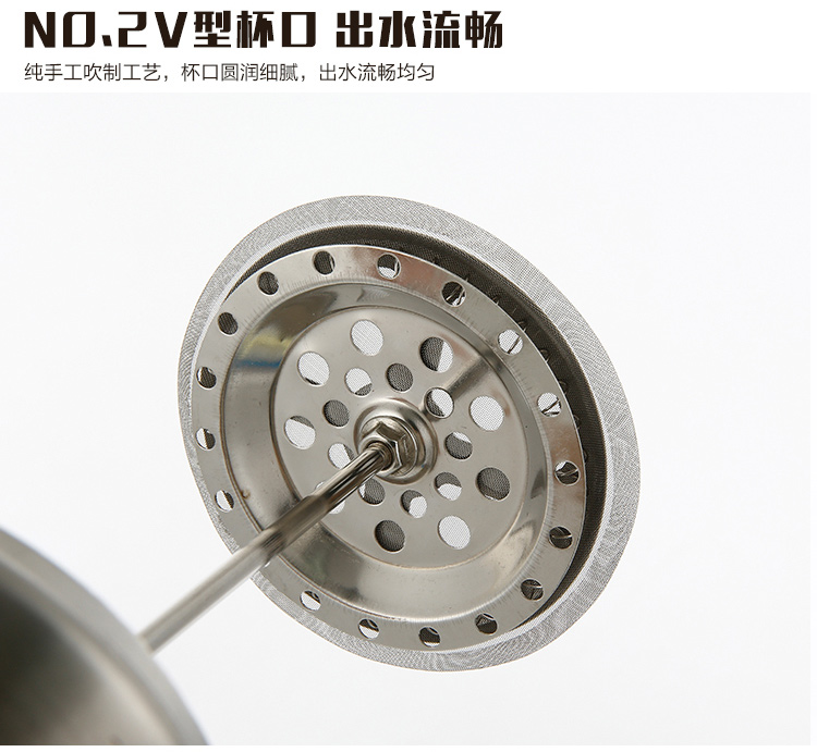 Thép không gỉ dày nhà sử dụng bộ lọc lọc nồi cà phê tay đổ xô chịu nhiệt thiết bị trà thủy tinh cốc sữa phin pha cafe inox lớn