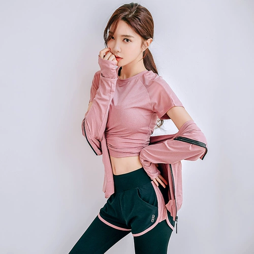 Осенняя одежда для йоги для спортзала, модный быстросохнущий комплект, спортивный костюм, популярно в интернете, для бега