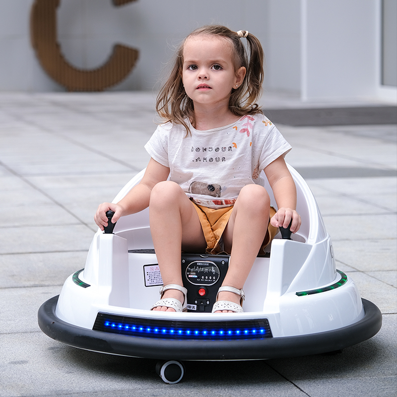 Children's Electric Bumper Car Drift Car Remote Control Ride-On Indoor Spinning Go-Kart Rechargeable Ufo Parent-Child Baby Toy