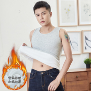 Mens ấm vest mens áo lót vòng cổ áo cơ thể sửa chữa đáy cộng với nhung bông chặt dày bên trong mùa thu và mùa đông mặc.