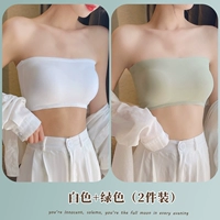 Белые зеленые бретели