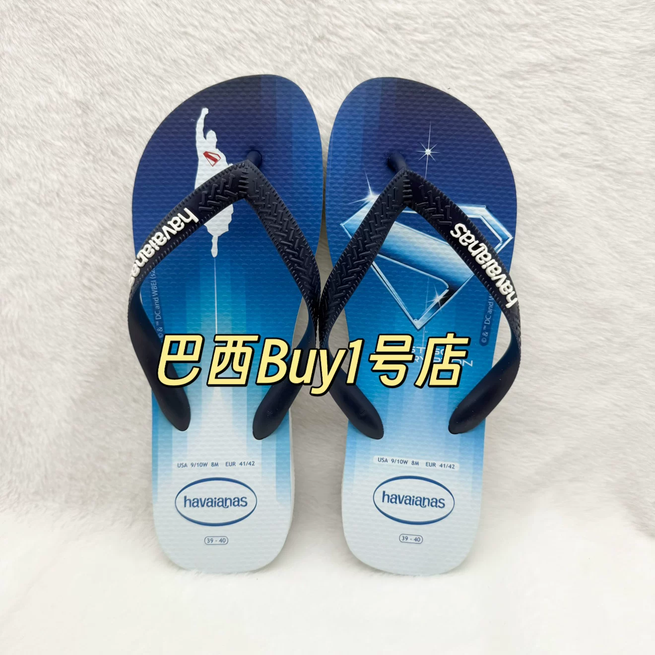 Хаваианас/Havaianas мужские сланцы с рисунком Marvel совместная коллекция, пляжные шлепанцы с антискользящей подошвой