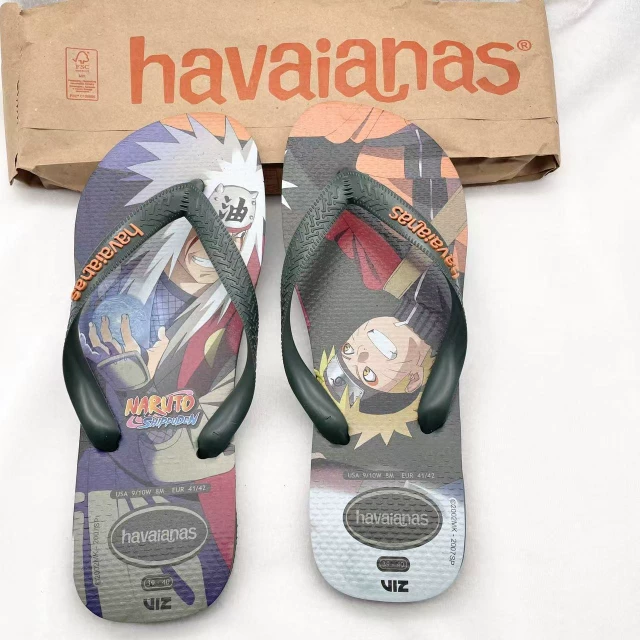 Хаваианас/Havaianas мужские сланцы с рисунком Marvel совместная коллекция, пляжные шлепанцы с антискользящей подошвой