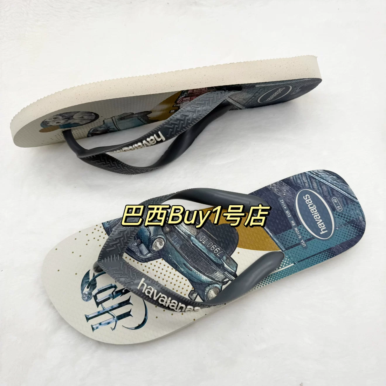 Бразильские тапочки Havaianas мужские Гарри Поттер ко-брендированные Гавана