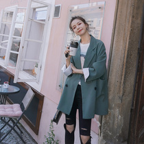 Net red fried street small suit jacket female Port flavor retro early spring and autumn Korean version of loose casual versatile British style suit