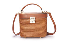 Rattan handmade bag womens shoulder bag bag Hand bag cross bag beach bag woven bag woven bag
