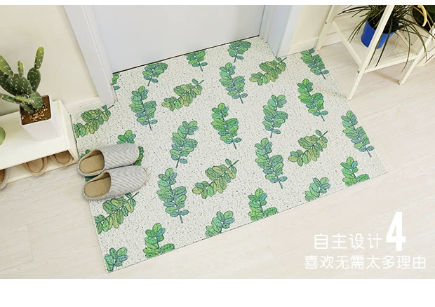 Dây vòng cửa mat nhập cảnh chân pad phòng tắm nhà vệ sinh nhà vệ sinh nhà bếp mat không thấm nước thảm nhà thảm chùi chân đế cao su