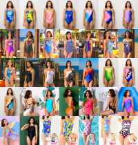 South Koreas new JKUSS professional ladies body Lieven Triangle swimsuit swimsuit Fashion speed dry training swimsuit