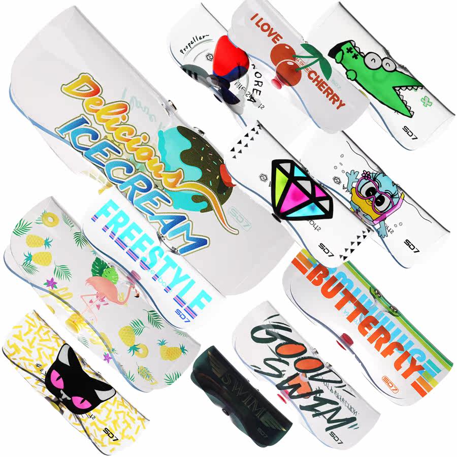 New Korea SD7 Soft Swimming Goggles Box Protected Swimming Goggles Transparent Cartoon Swim Goggles Case PVC Mirror Box