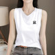 2025 new bottoming camisole women's inner wear summer outer suit with sleeveless loose top V-neck T-shirt