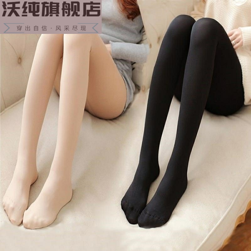 . Stockings phụ nữ mùa xuân và mùa thu với một anti-móc mùa xuân dài xà cạp mỏng eo dày chân đen vi dày với pantyhose.