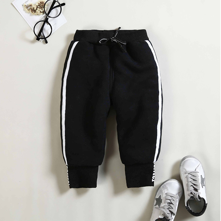 Quần bé trai cộng quần nhung mùa đông quần ấm cho bé quần thể thao Quần bé gái quần cotton dày mùa đông quần legging cho bé gái