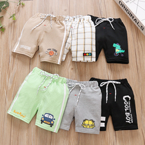 Summer new childrens wu fen ku baby capris baby 5 fen ku boys and girls summer thin shorts beach pants