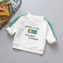 Boys and children long sleeve T-shirt cartoon cotton childrens coat childrens clothing ball 2021 New Baby base shirt