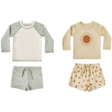 Детский лонгслив, купальник, детские раздельные пляжные штаны для мальчиков, защита от солнца