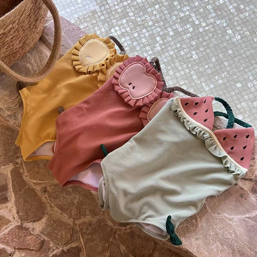 Брендовый летний детский милый комбинезон, быстросохнущий купальник