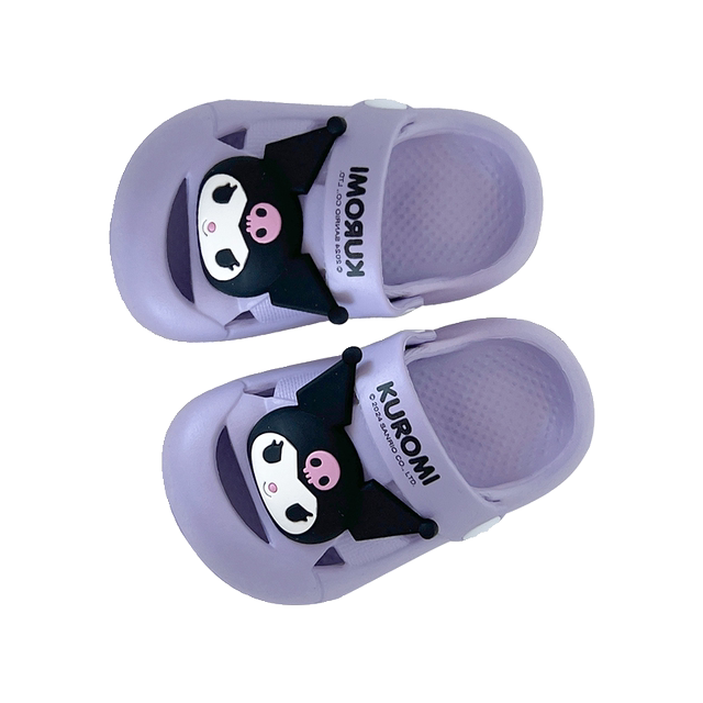 Sanrio Baby Croc Shoes Girls Children's Slippers Summer Non-Slip Girls Princess Beach Sandals