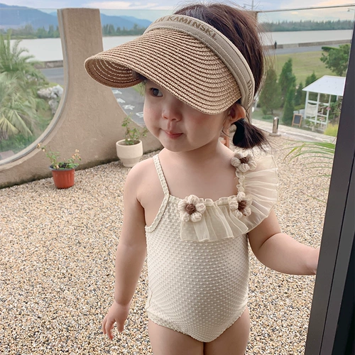 Детский купальник для плавания, в цветочек, в западном стиле