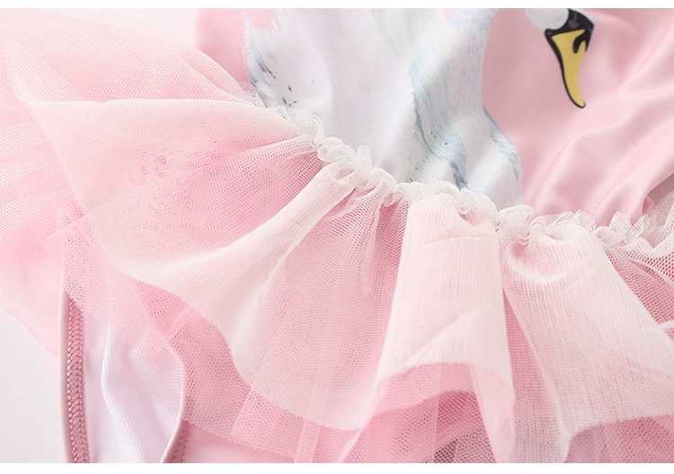Đồ bơi trẻ em Hàn Quốc bé gái Xiêm thiên nga bột bé gái sơ sinh bé dễ thương áo tắm pettiskirt - Bộ đồ bơi của Kid đồ bơi cho be trai