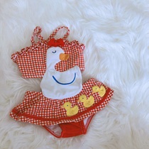 ins childrens swimsuit girl child cute duckling baby baby swimsuit infant one-piece dress swimsuit