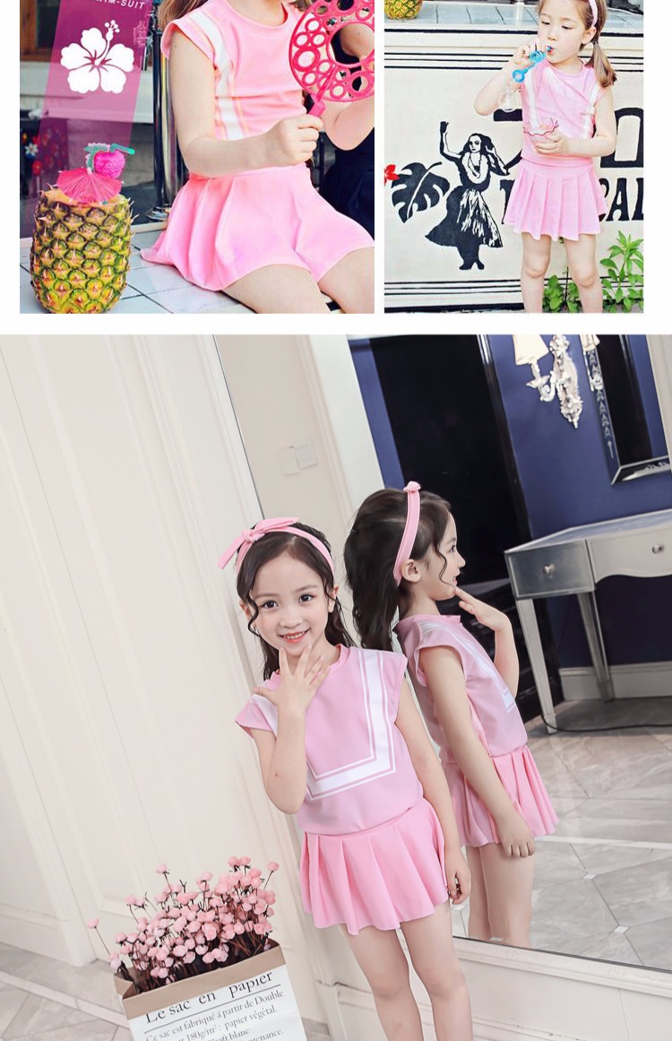 Đồ bơi cho trẻ em gái Váy chia tay Đồ bơi Hàn Quốc Nhỏ vừa Lớn Trẻ em Thể thao Công chúa dễ thương Đồ bơi cho học sinh bikini cho trẻ