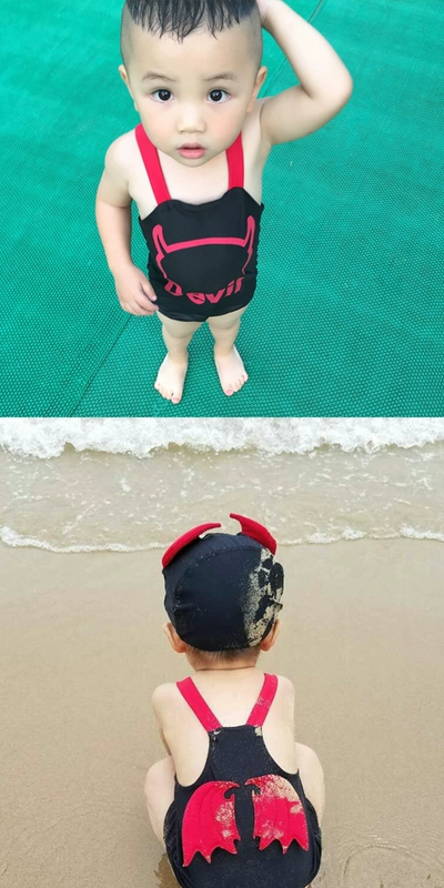 Áo tắm trẻ em Xiêm đôi cánh nhỏ thiên thần đồ bơi bé trai bé gái dễ thương thủy triều bé bé bơi thân
