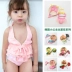 Cô gái Hàn Quốc bikini bikini áo tắm bé gái chia nhỏ công chúa thiên nga váy áo tắm bé gái dễ thương - Bộ đồ bơi của Kid