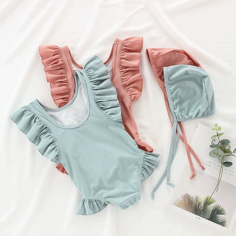 Đồ bơi trẻ em INS trẻ em bé gái liền nhau Đồ bơi bé gái dễ thương Đồ bơi trẻ em Hàn Quốc 1-3 tuổi