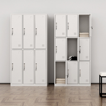 Direct selling custom workshop shoe cabinet with lock compartment iron cabinet lattice iron cabinet staff cabinet locker wardrobe office cabinet