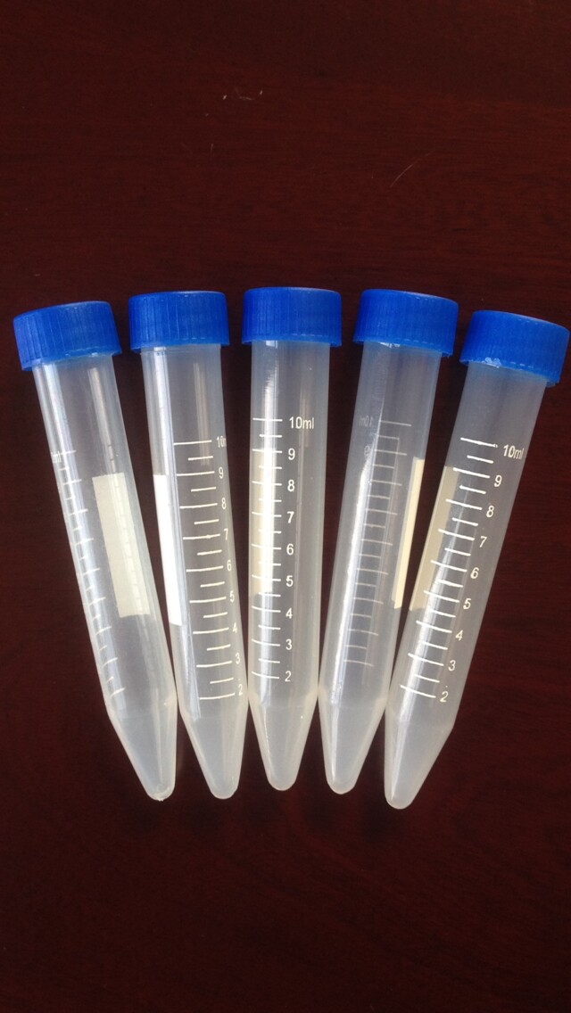 Plastic centrifuge tube 10ml screw cap pointed bottom round bottom with scale 10ml round bottom with cap low price promotion