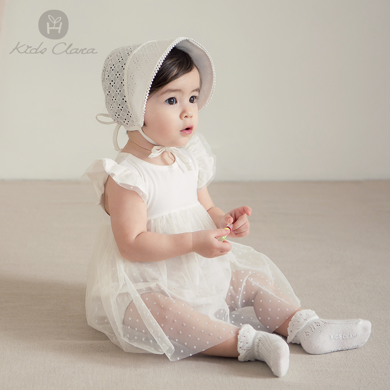 South Korea imported baby summer dress 036 months female baby dress