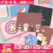 Mouse pad small cartoon cute girl custom oversized thickened e-sports game Office wrist guard non-slip table pad