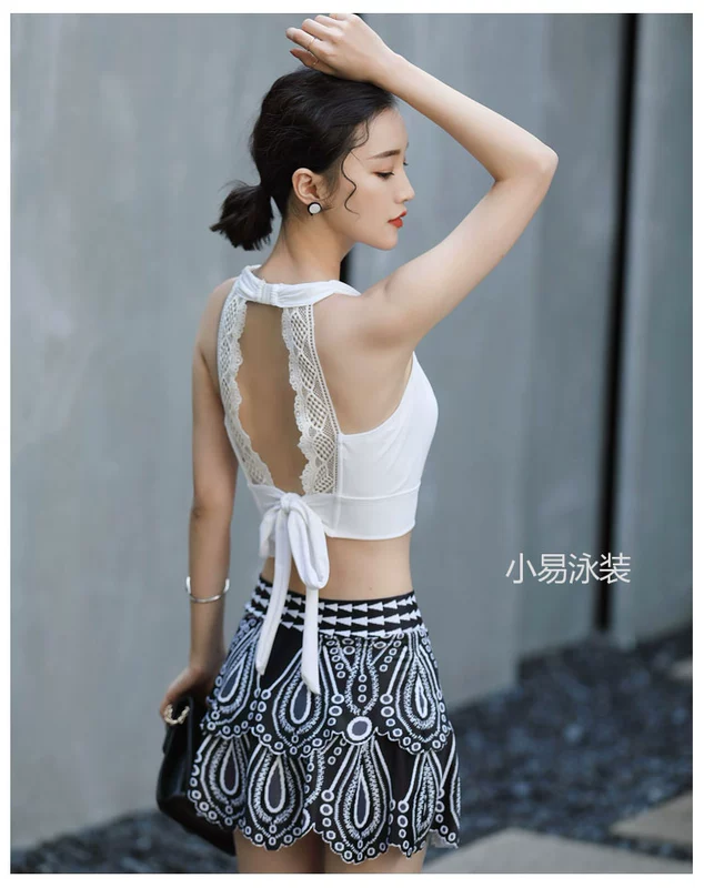 Mùa xuân nóng bỏng nhỏ khí hậu Hàn Quốc bảo thủ mỏng bikini bikini chia áo tắm nữ ba mảnh gợi cảm đồ tắm bikini